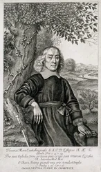 Porträt von Henry More (1614-87), Frontispiz zu seinen Theological Works, graviert von William Faithorne (1616-91) 1675